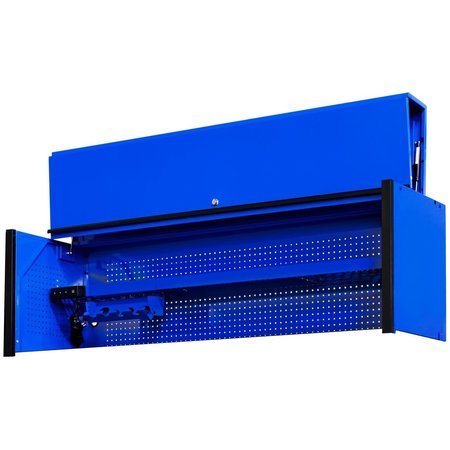 EXTREME TOOLS 72"W x 21"D Extreme Power Workstation Hutch Blue w Black Handle DX722101HCBLBK